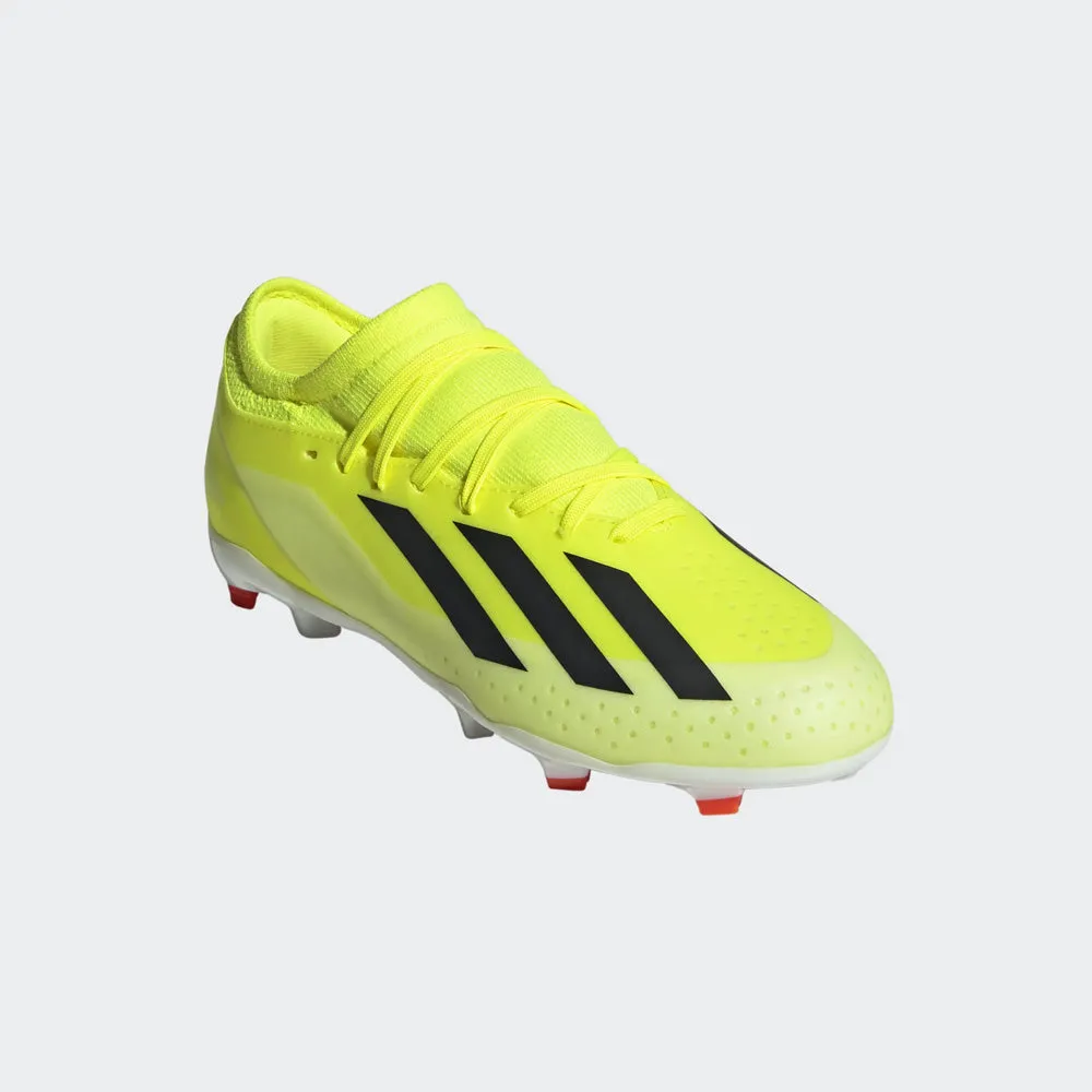 Adidas X Crazyfast League FG Jnr Football Boots (Team Solar Yellow/Black/Solar Red)