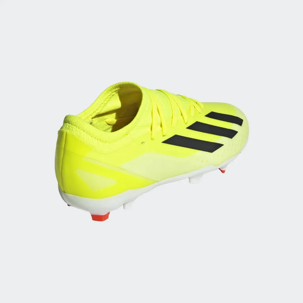 Adidas X Crazyfast League FG Jnr Football Boots (Team Solar Yellow/Black/Solar Red)