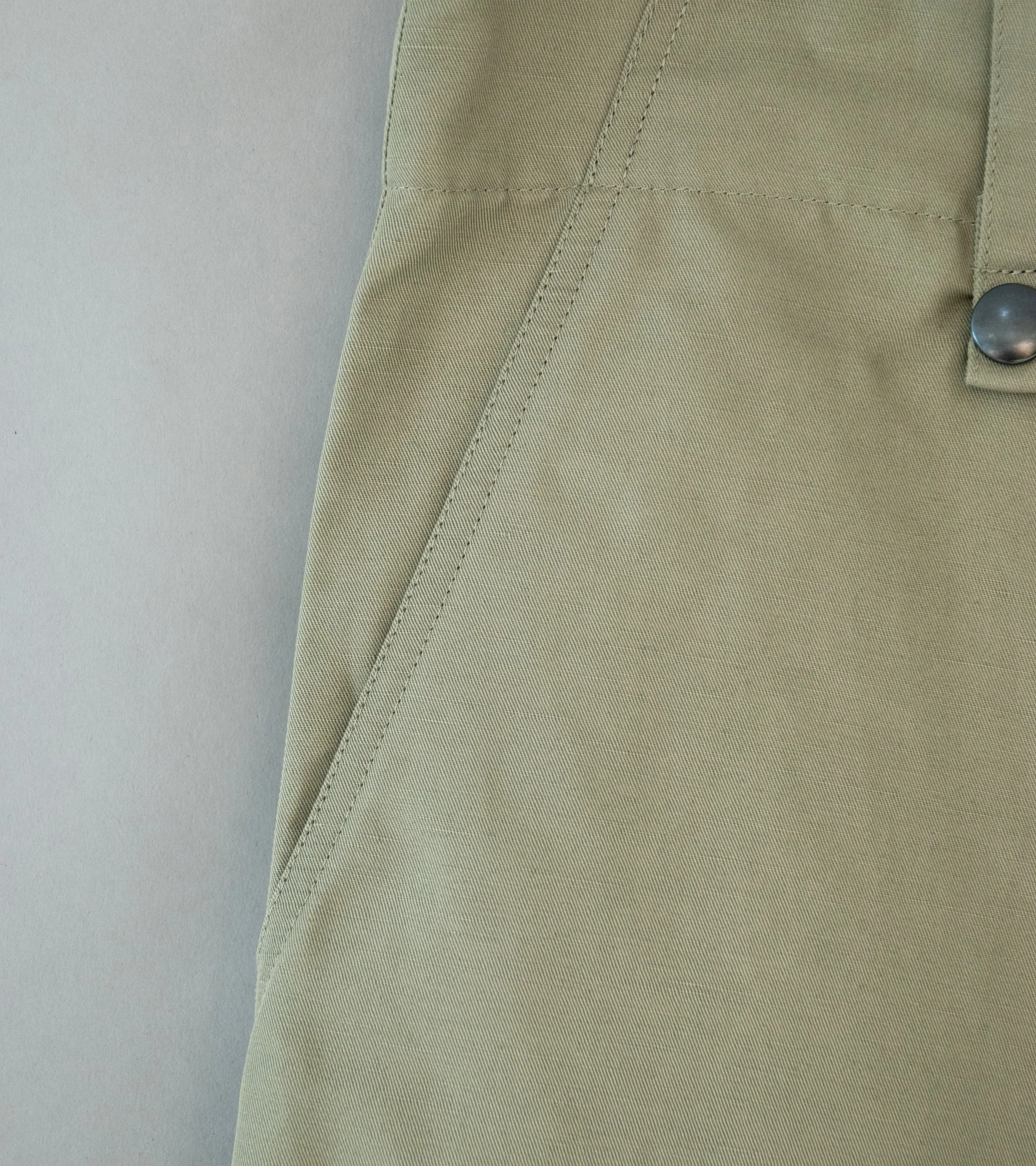 Arpenteur 'Deck Trousers' (Stone Cotton Linen Gaberdine)