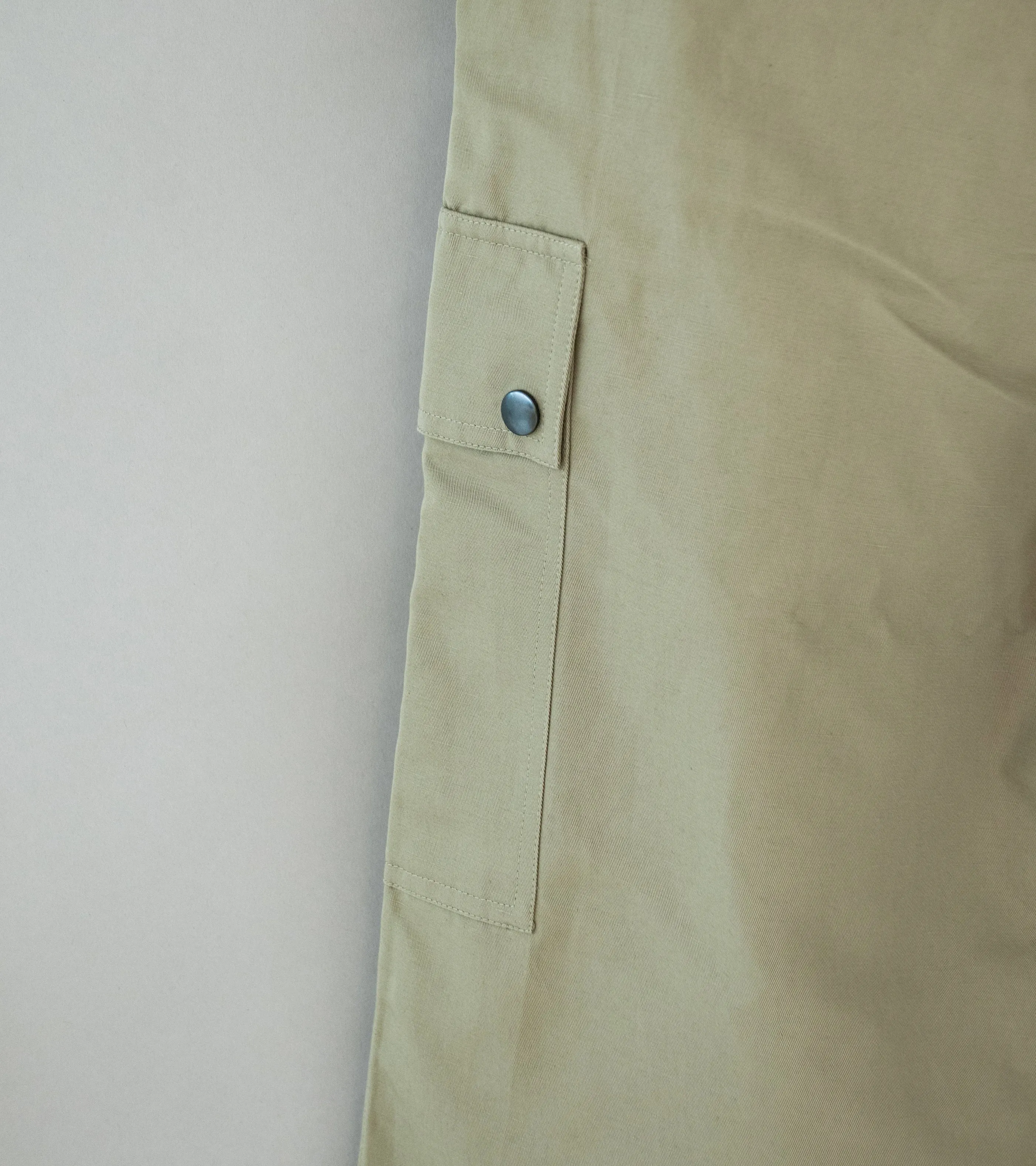 Arpenteur 'Deck Trousers' (Stone Cotton Linen Gaberdine)