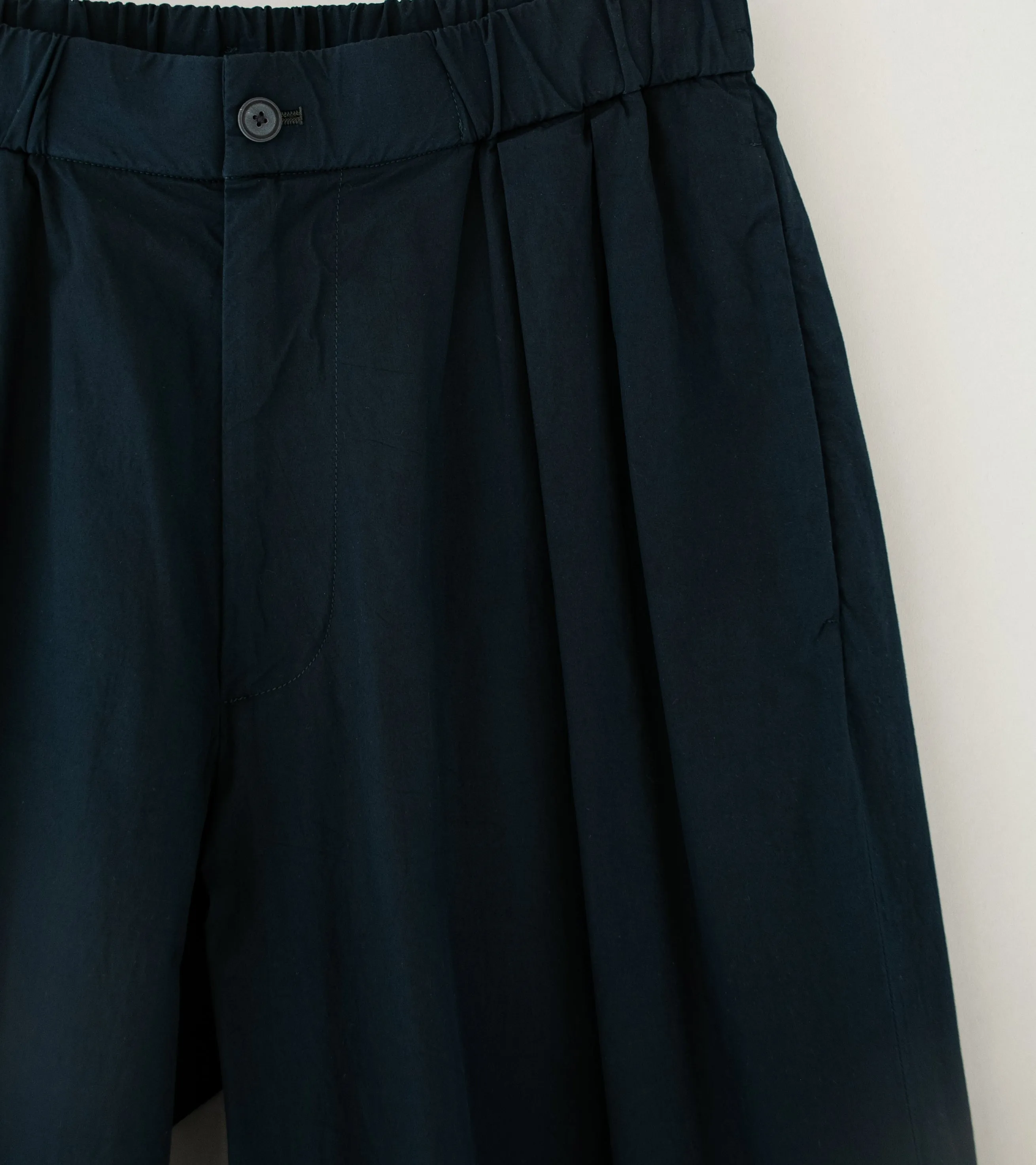 Aton 'Parachute Pants' (Navy Kyoto Tsurizome Cotton)