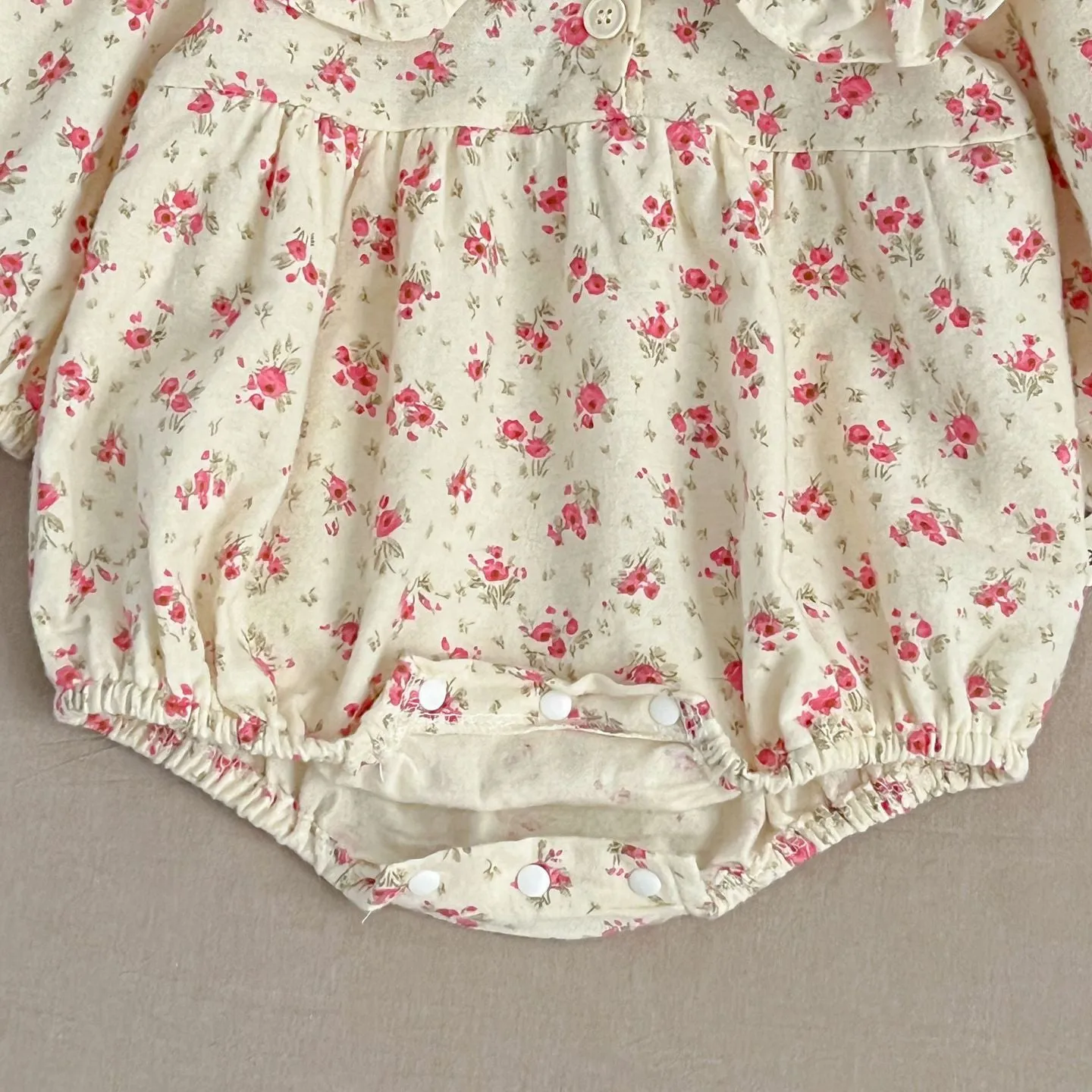 Baby Kid Girls Flower Print Rompers Wholesale 240111161