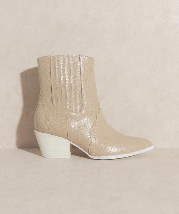 Dawn Paneled Western Bootie