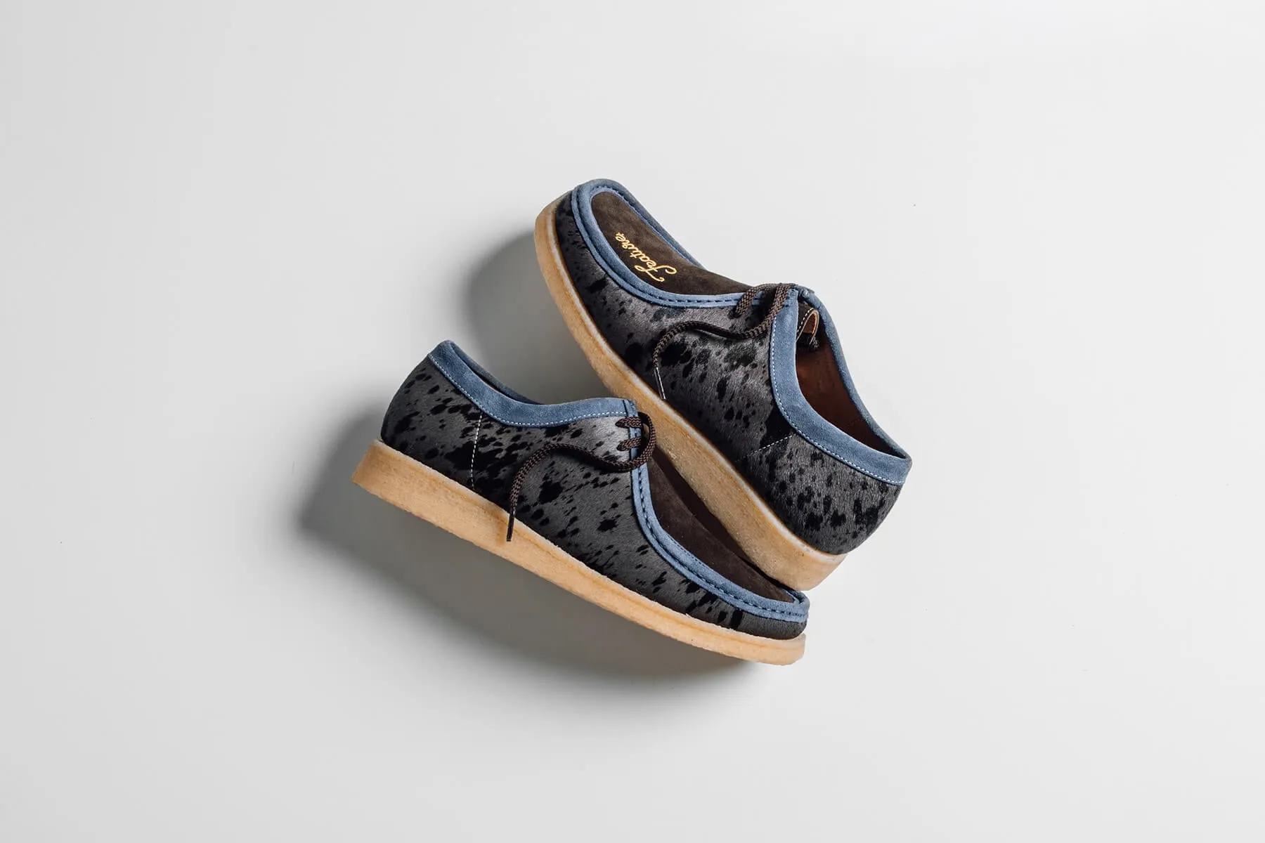 Feature x Padmore & Barnes P204 Original Low Top - Animal/Grey/Navy