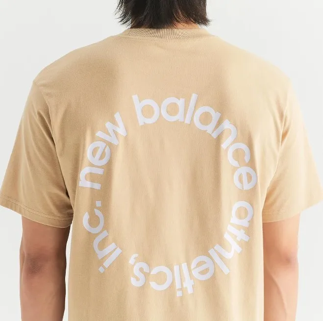 New Balance  |Crew Neck Unisex Street Style Plain Cotton Short Sleeves