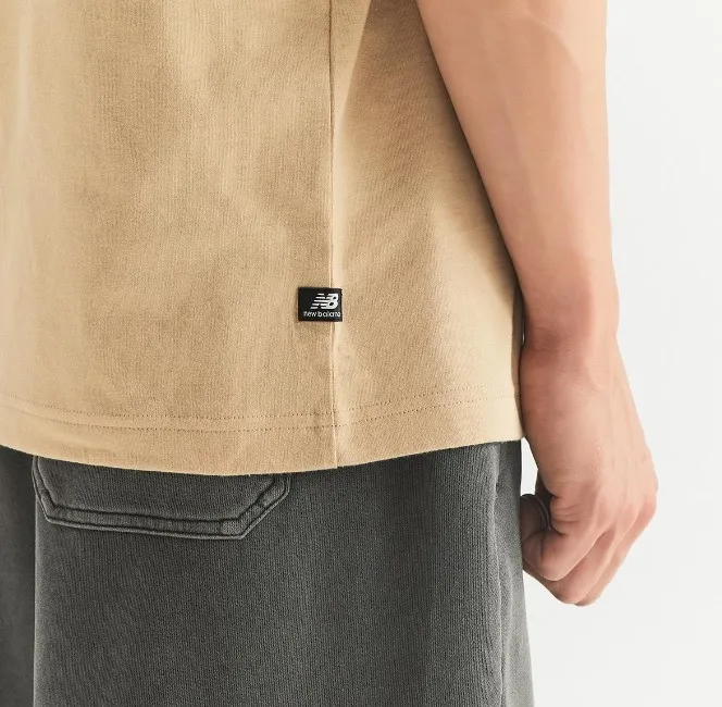 New Balance  |Crew Neck Unisex Street Style Plain Cotton Short Sleeves