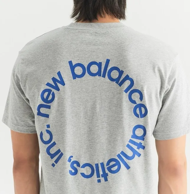 New Balance  |Crew Neck Unisex Street Style Plain Cotton Short Sleeves