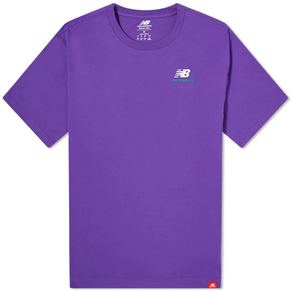 New Balance Essentials Embroidered T-ShirtPurple