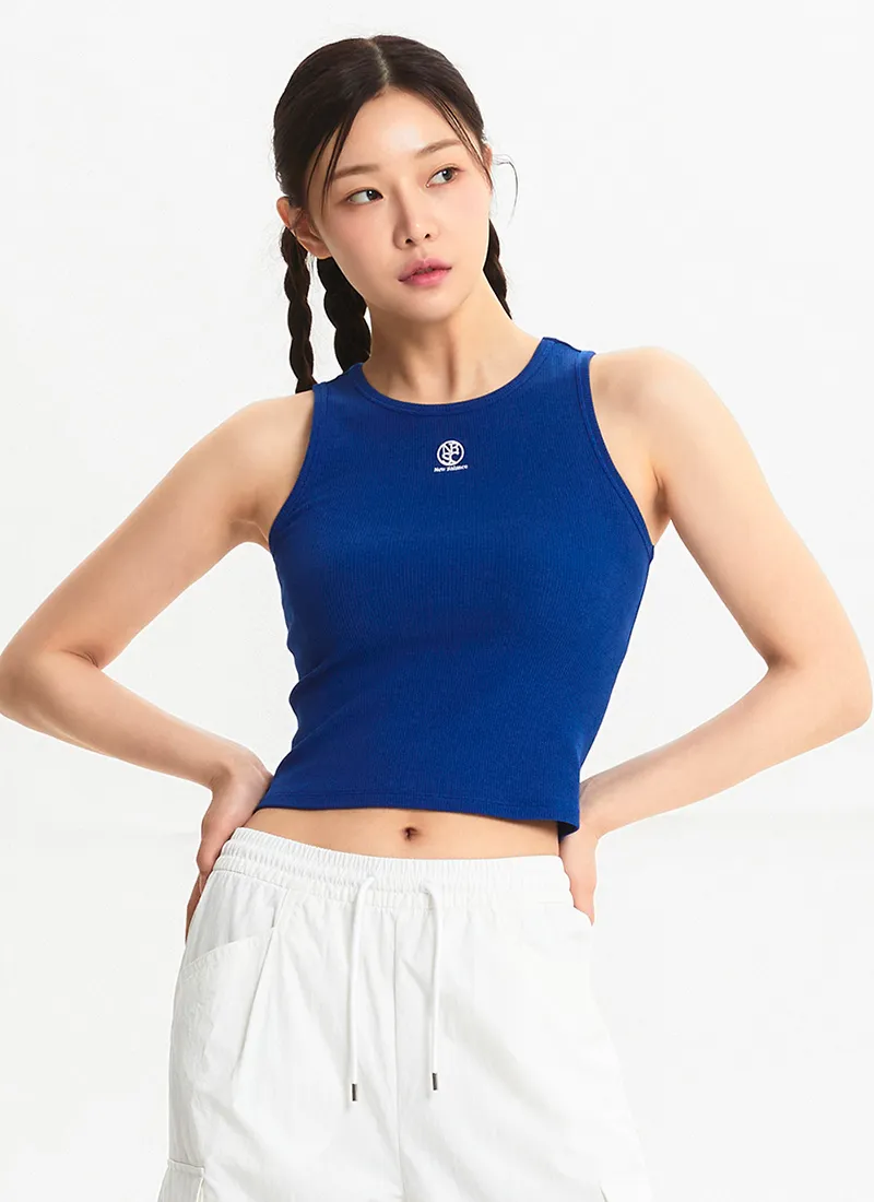 New Balance  |Street Style U-Neck Plain Cotton Tanks & Camisoles