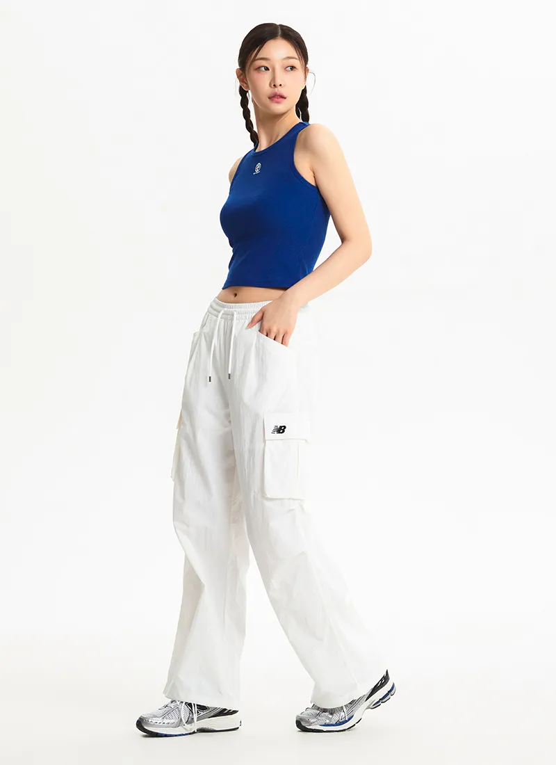 New Balance  |Street Style U-Neck Plain Cotton Tanks & Camisoles