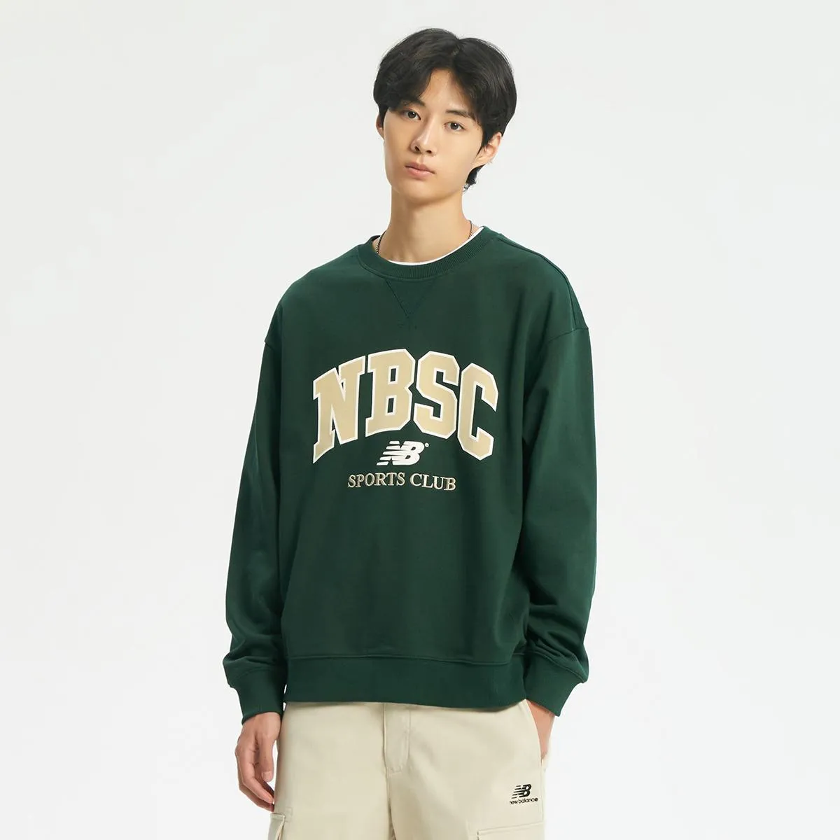 New Balance  |Unisex Street Style Logo Sweatshirts