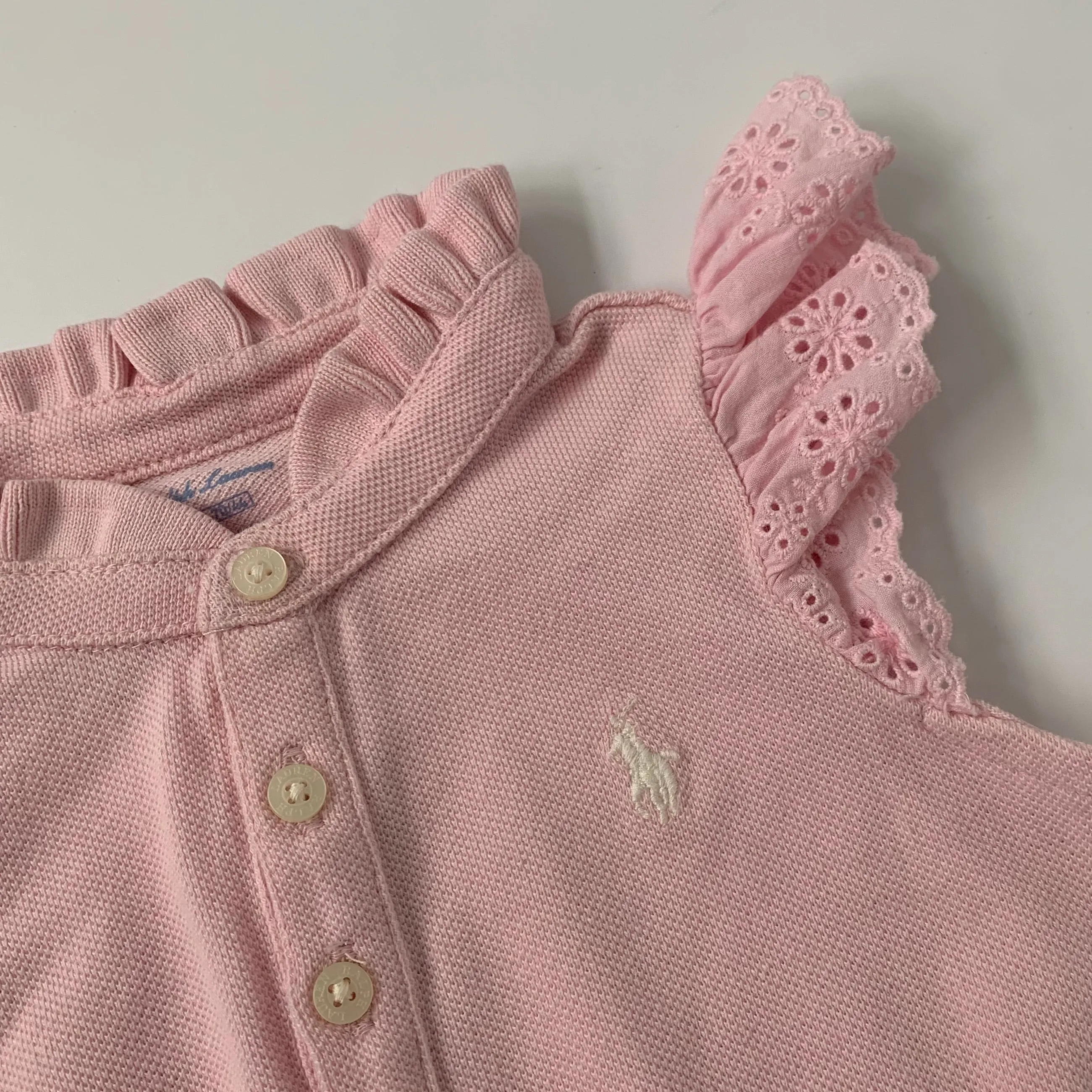 Ralph Lauren Pink Romper: 6 Months