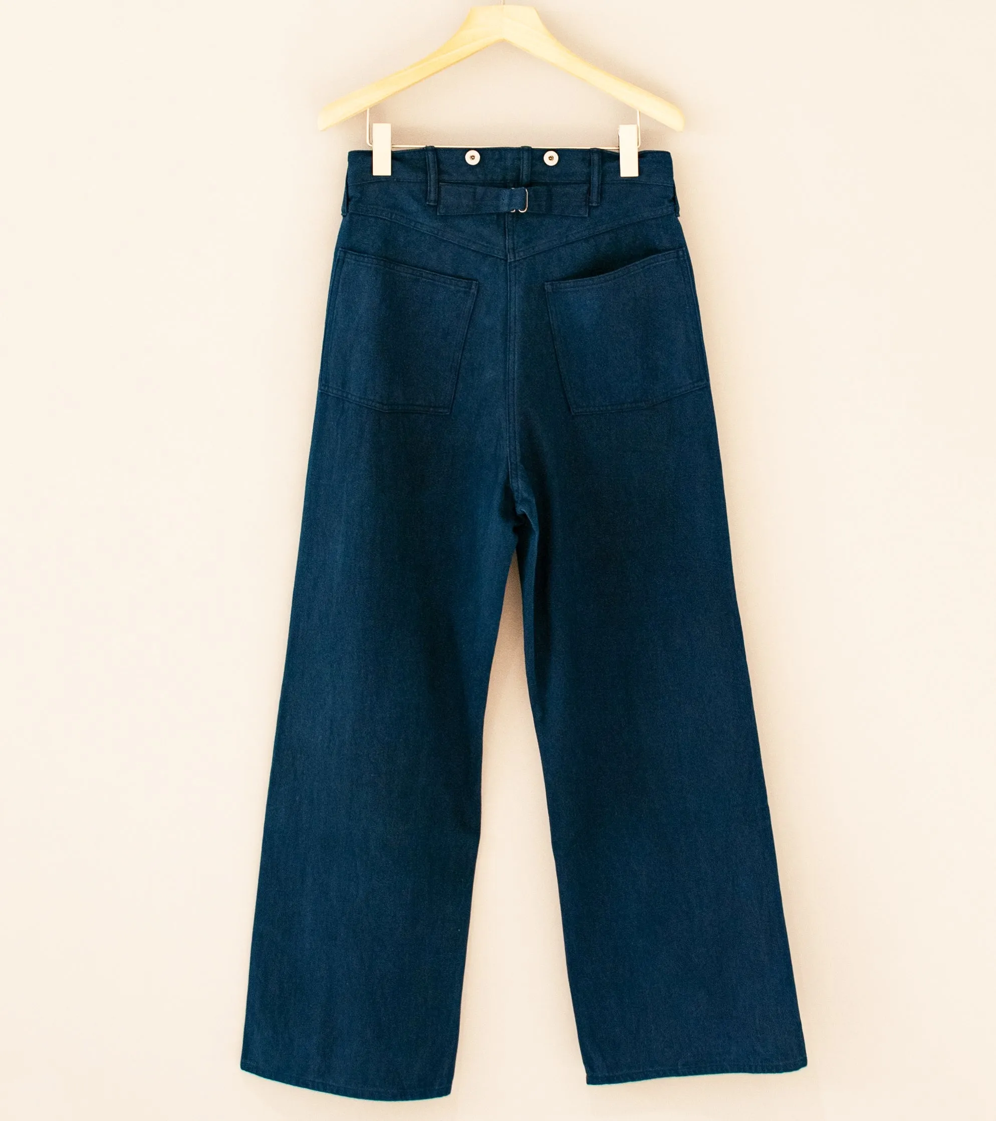 Taiga Takahashi 'Lot 209 Buckle Backed Trousers' (Indigo)