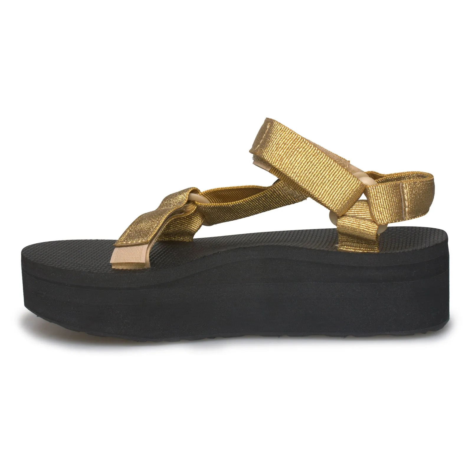 Teva Flatform Universal Metal Gold Sandals - Women's