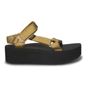 Teva Flatform Universal Metal Gold Sandals - Women's