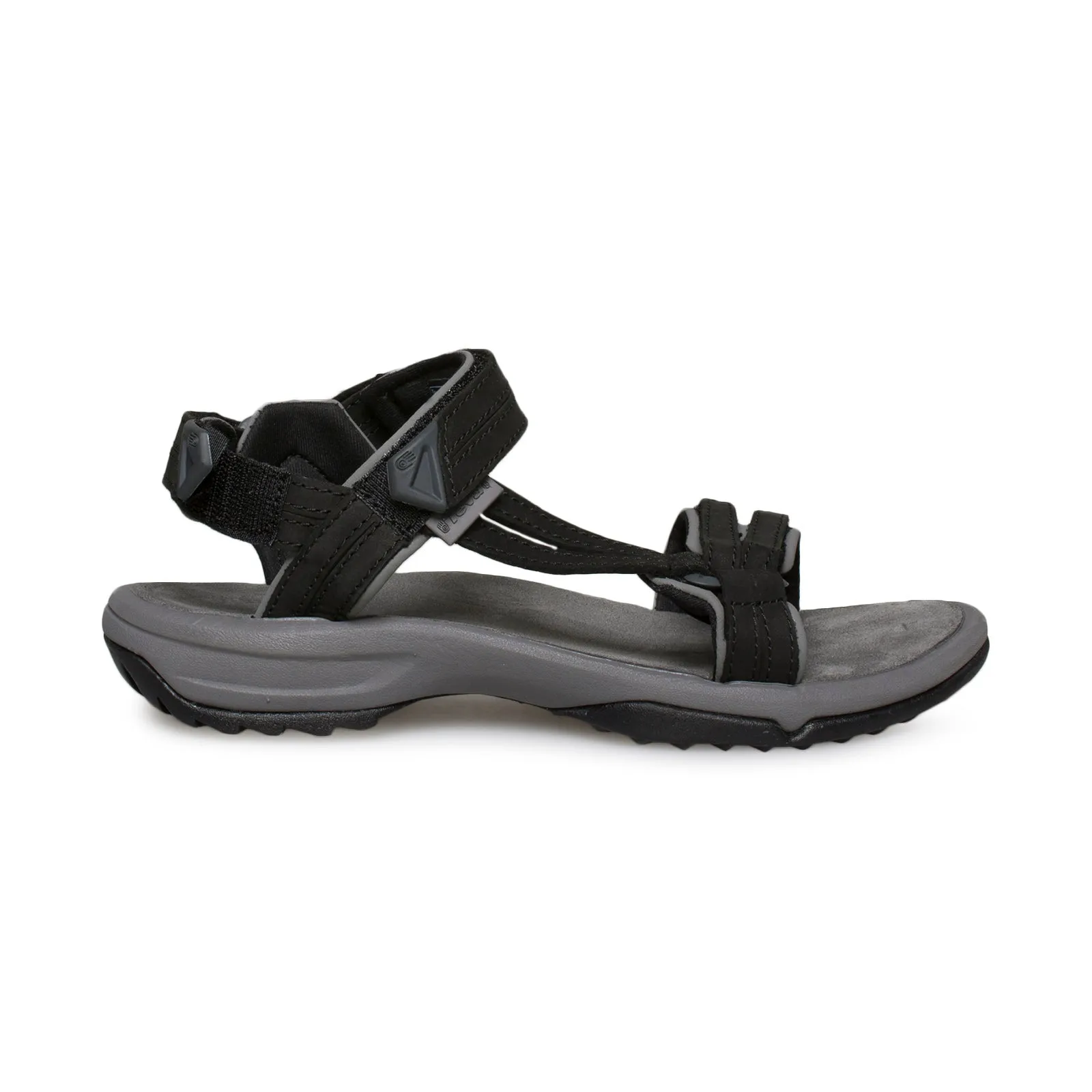 Teva Terra Fi Lite Leather Black Sandals - Women's