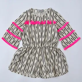 Wild & Gorgeous Romper With Neon Trim : 8-9 Years