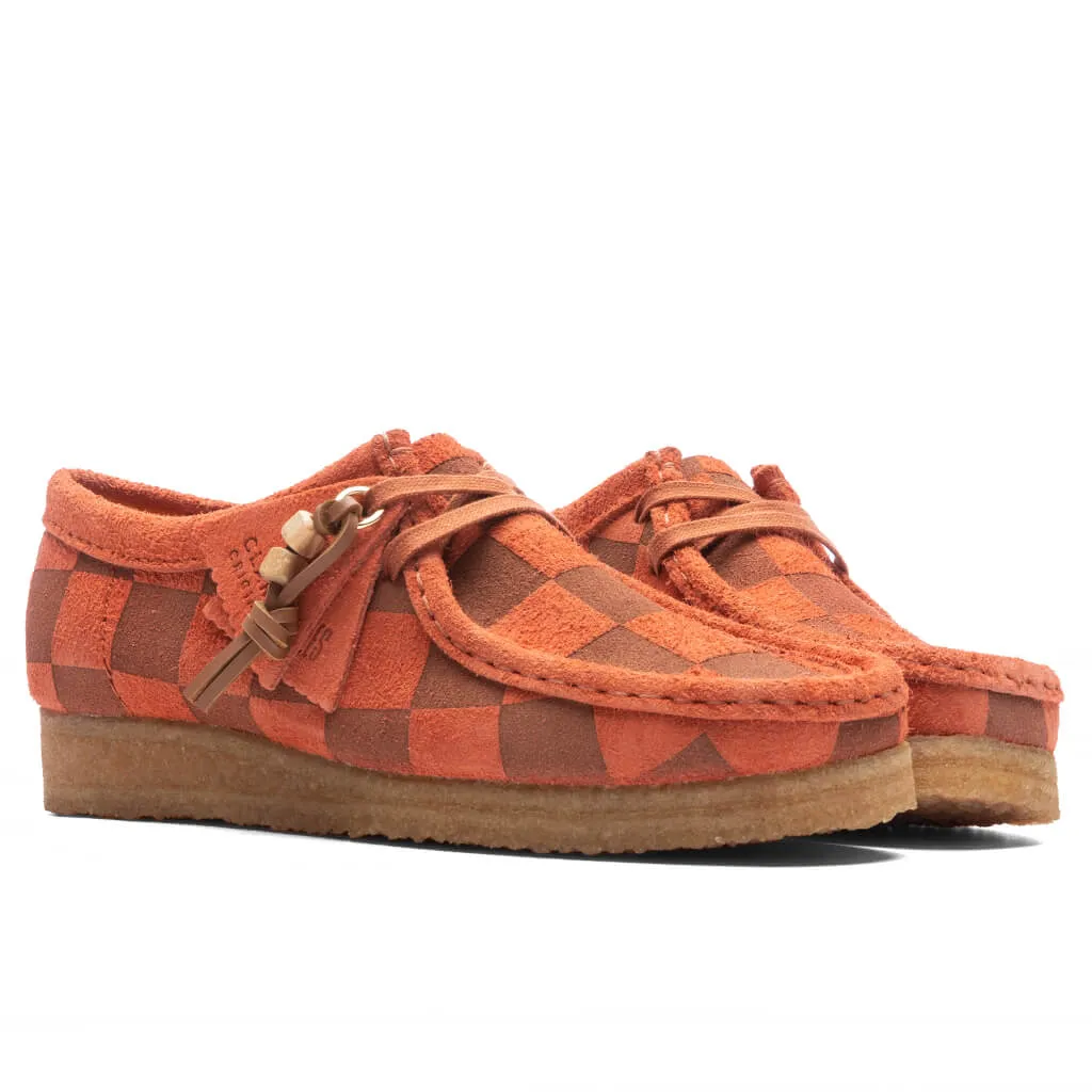 Women's Wallabee - Orange Check