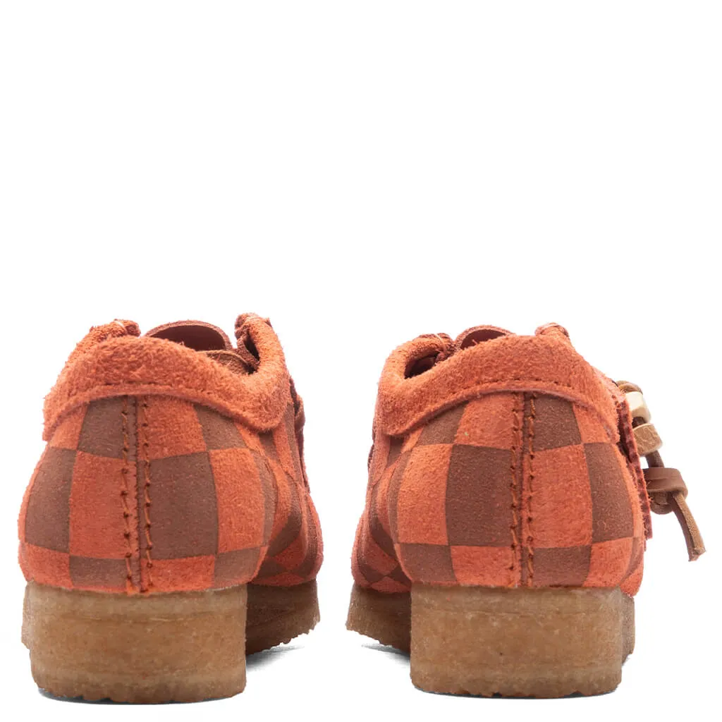 Women's Wallabee - Orange Check