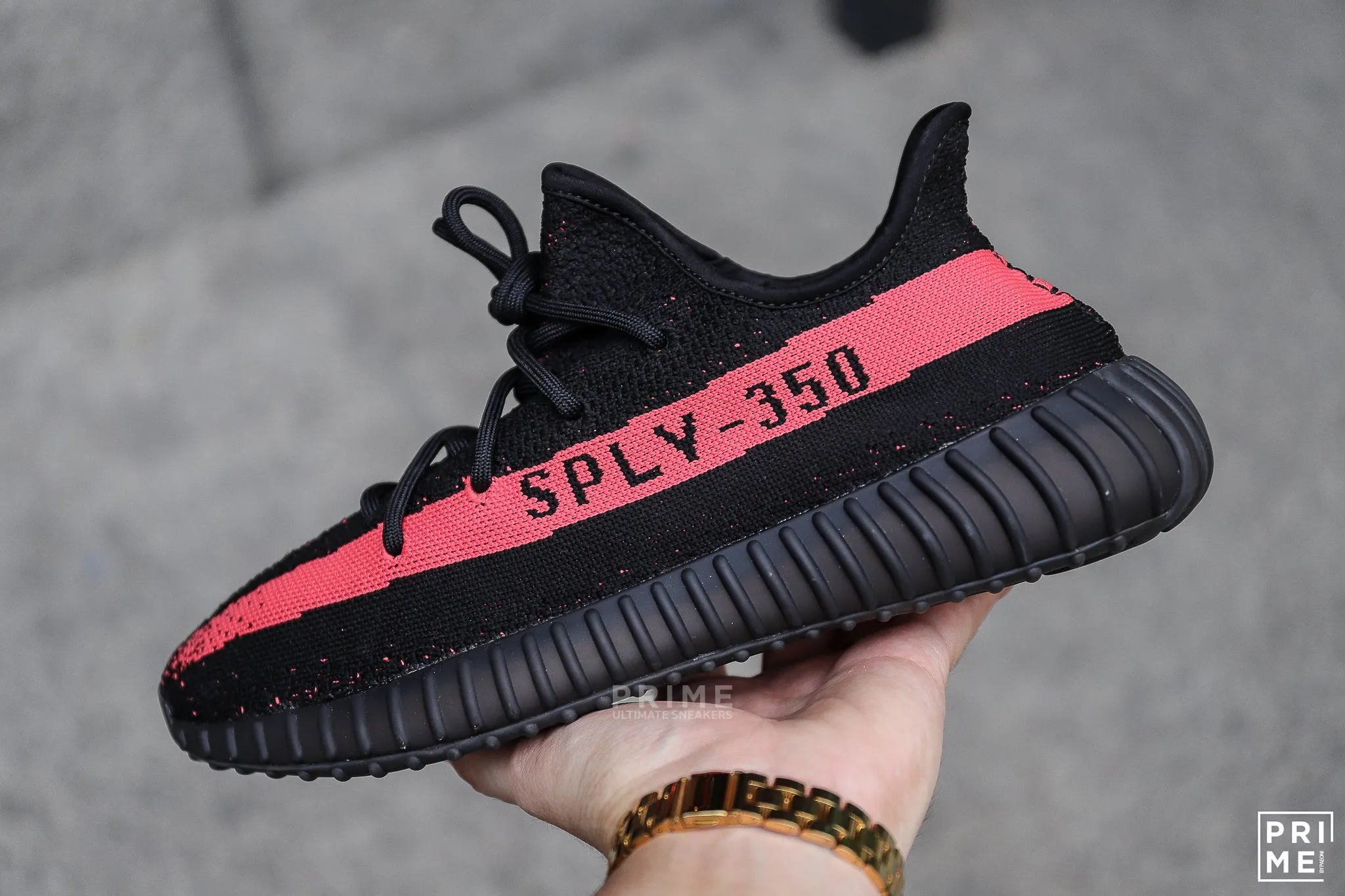 Yeezy 350 Core Black  Red (BY9612)